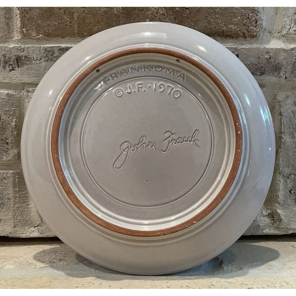 VTG 1970 Frankoma Collector Plate 8